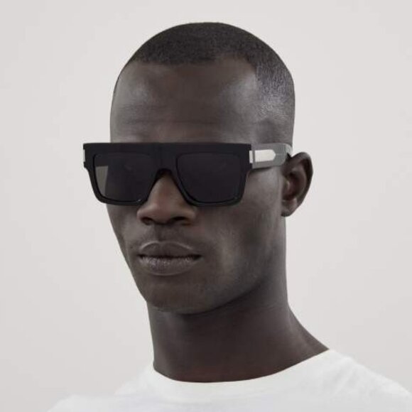 NEW SL628 001 SAINT LAURENT SQUARE BLACK UNISEX SL 628 001 SUNGLASSES - Picture 1 of 10